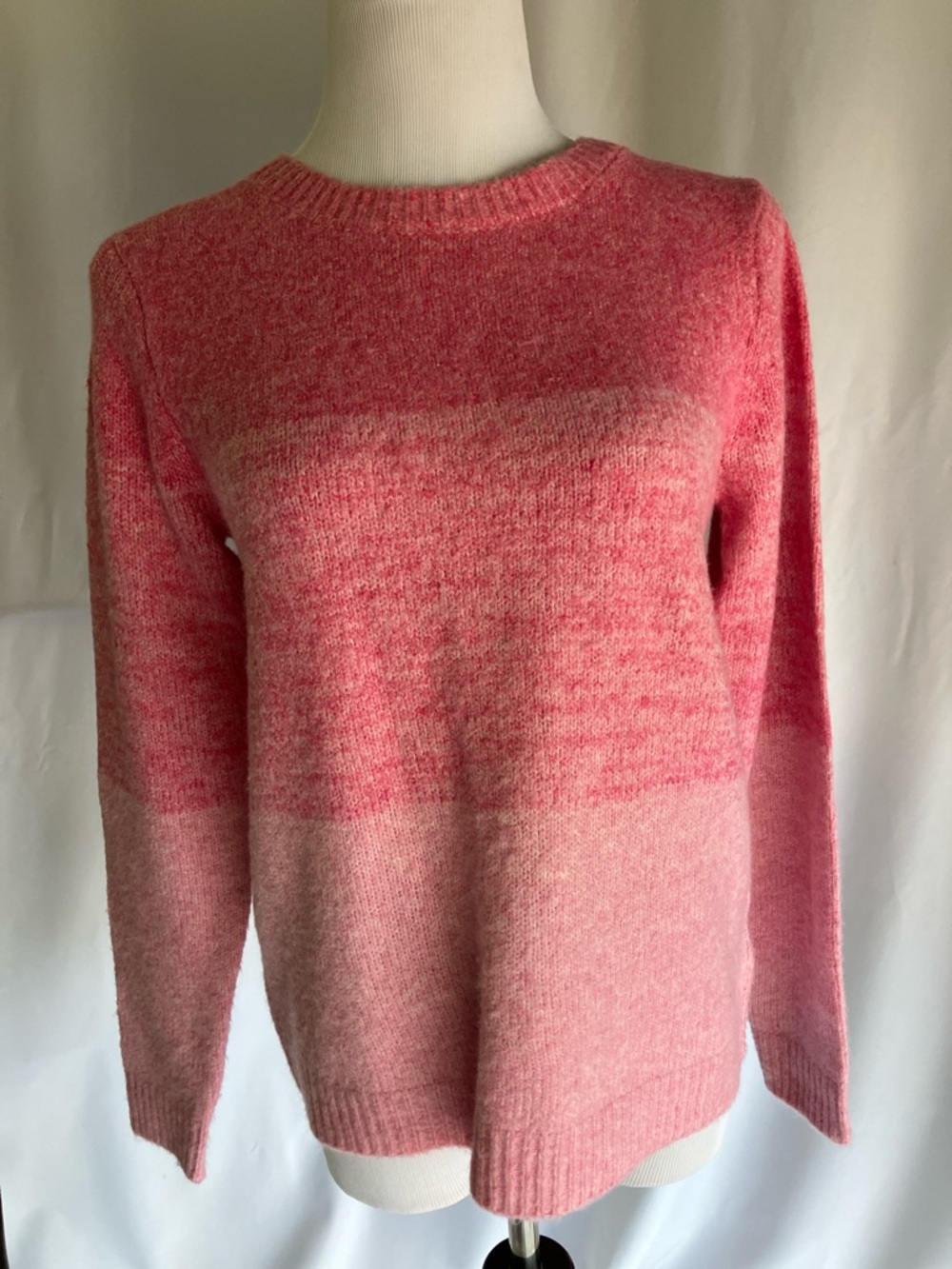 cupcakes & cashmere Pink Ombre Crewneck Sweater